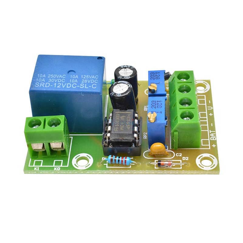 XH-M601 Akkumulátor Töltés Ellenőrző Testület 12V Intelligens Töltő Tápegység Vezérlő Modul Panel Automatikus Töltés/Stop Kapcsoló