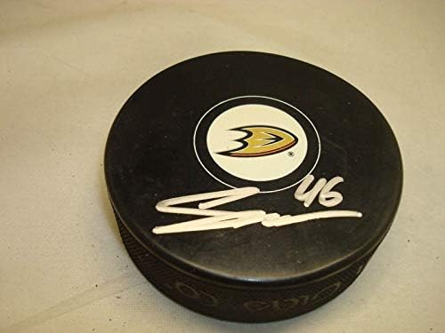 Jiri Sekac Aláírt Anaheim Ducks Jégkorong Dedikált 1A - Dedikált NHL Korong