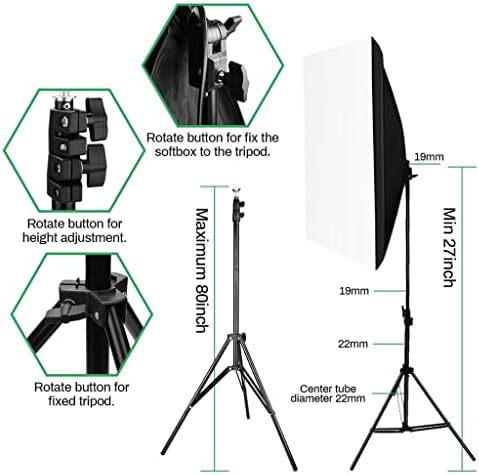 ZHUHW Állítható 2x3M háttértámogatás, Rendszer, 25W/135W LED Esernyők Softbox Folyamatos Világítás Készlet Kamera Videó Stúdió