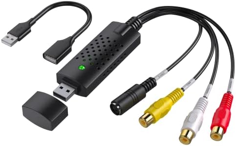 USB videorögzítő Eszköz, RCA USB Video Converter, Video digitalizáló Kártya VHS/Mini DV/VCR/Hi8/DVD-Digitális Átalakító PC TV Kazetta Lejátszó