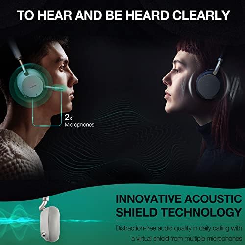 Yealink BH72 Bluetooth Vezeték nélküli fejhallgató Fülhallgató Mikrofonnal Csapat Zoom Hitelesített Fülhallgató Office zajszűrő Mikrofon,