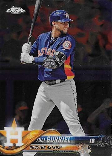 2018 Topps Chrome 168 Yuli Gurriel Houston Astros Baseball Kártya - GOTBASEBALLCARDS