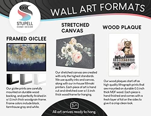 Stupell Iparágak Kontrasztos Hullám Line Absztrakt Kék Tengeri Festés Vászon Wall Art Galéria Csomagolva