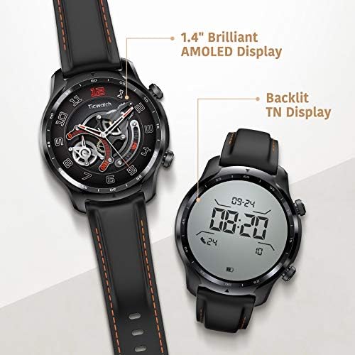 Ticwatch Pro 3 GPS Smart Óra Plusz 22mm Széles Bőr Hibrid Zenekar Szíj Csere Zenekar (Barna-Fekete Csat) Férfi ruházat OS Nézni