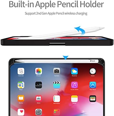 Fa iPad Mini 6 Esetben tolltartó [Slim Design Prémium Védelem + 2nd Gen Apple Ceruza Vezeték nélküli Töltés + Auto Wake/Sleep], 2021