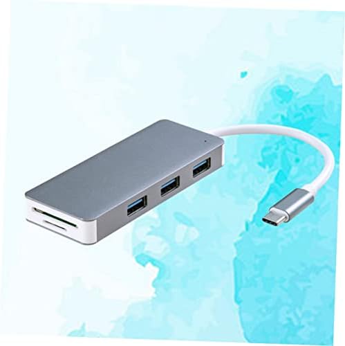 SOLUSTRE Töltés USB Hub 5 1 Átutalással Kiterjesztése c-Típusú Port Hub Gyorsan Szürke Extender az Adatok USB -Port Interfész Egységes