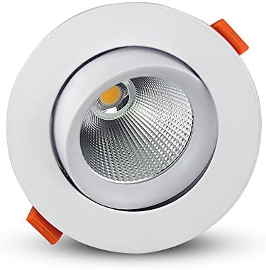 OKLUCK Ultra-Vékony, Magas áteresztő képessége Szögben Állítható Kerek LED Panel Fény COB Spot lámpa, Lámpa 7W 12W 18W 24W Beágyazott