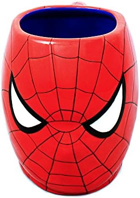 Ezüst Buffalo MC7095 Marvel Spiderman Arcát 3D Kerámia Bögre, 20-uncia