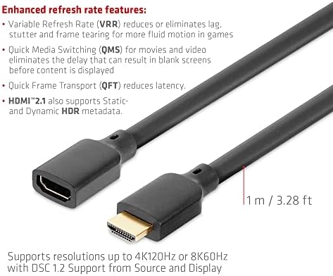 A Club 3D CAC-1322 Ultra Nagy Sebességű HDMI Kábelt is 4K120Hz 8K60Hz 48Gbps M/B. 1m 30AWG