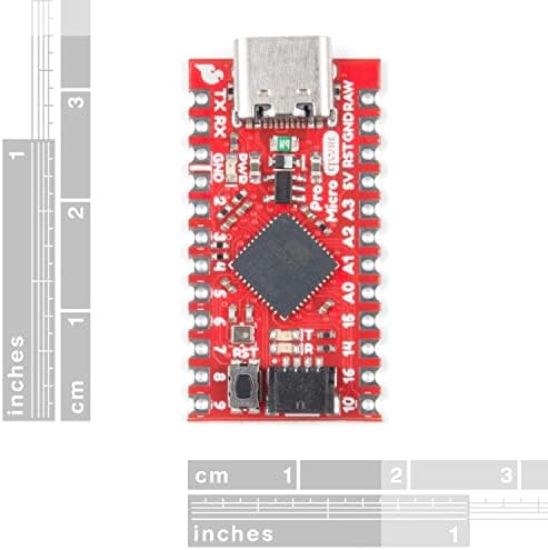 SparkFun Qwiic Pro Micro - USB-C (ATmega32U4) - Kompatibilis Arduino fejlesztési tanács 5V/16MHz mikrokontroller AP2112 3.3 V-os Feszültség-Szabályozó