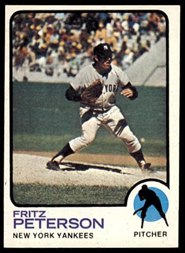 1973 Topps 82 Fritz Peterson New York Yankees (Baseball Kártya) EX Yankees