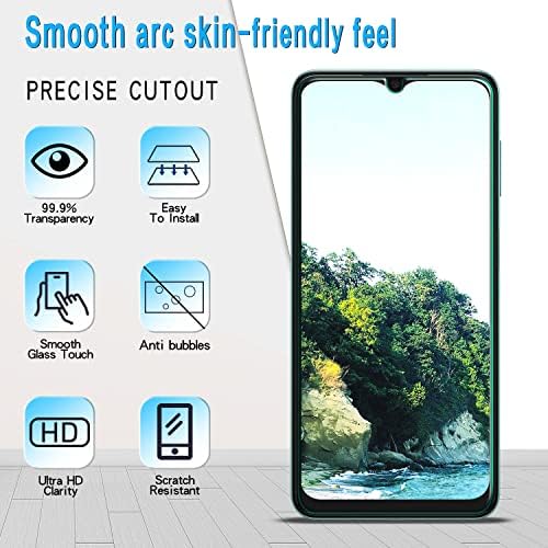 Slanku [3 Csomag] képernyővédő fólia Samsung Galaxy A13 5G Edzett Üveg, Anti Karcolás, Buborékok, Ingyenes, Könnyen telepíthető