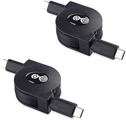 Kábel Számít, Rövid Visszahúzható USB-C Kábel 3.3 ft (Rövid USB-C-USB C Visszahúzható Kábel)