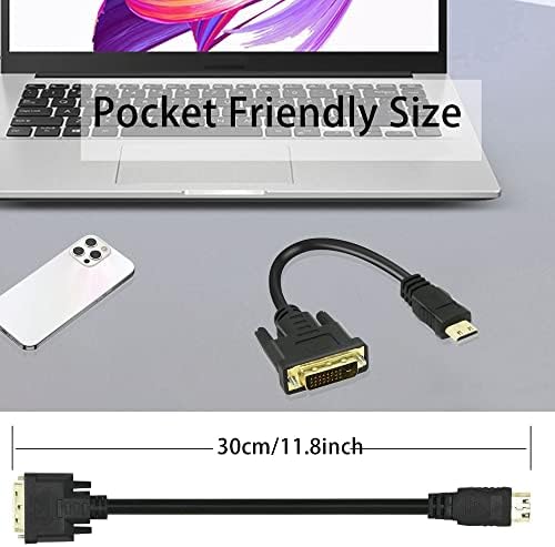 PNGKNYOCN Mini HDMI-DVI Kábel Mini HDMI Férfi DVI-D Férfi Digitális Monitor Adapter Kábel a Számítógép,Monitor, Projektor, valamint Több
