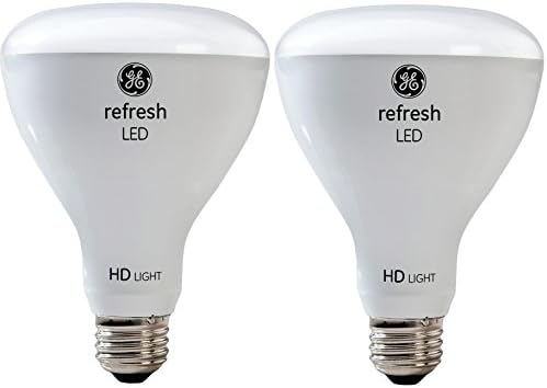 GE Frissítés HD LED Izzók, 65W Csere, BR30 LED Öntött, 2 Csomag, Nappali fény, Szabályozható Árvíz Izzók, Fedett, Közepes Bázis