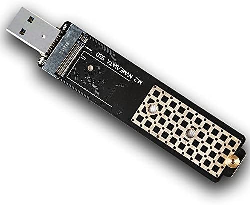 Qphone12 M. 2-USB Adapter, USB3.1 M. 2 NVME Merevlemez Burkolat NGFF PCI-E Jegyzőkönyv, Kompatibilis NVMe (PCI-e) M Gombot