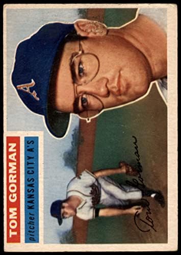 1956 Topps 246 Tom Gorman Kansas City Atlétika (Baseball Kártya) VG Atlétika