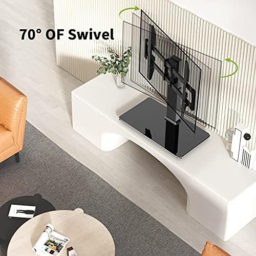 Forgatható Univerzális TV Asztali Állvány Magassága Állítható 32-70-es Tv-készülékekhez Max VESA 600X400mm akár 99lbs; mozgatás TV Fali