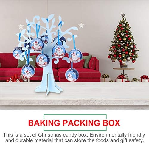 WINOMO Táblázat karácsonyfa Karácsonyi Tinplate a Cukorka-Box Karácsonyi Asztal Dísze Ajándék Fa, a Karácsony Ünnep, Ajándék Fa Dekoráció,