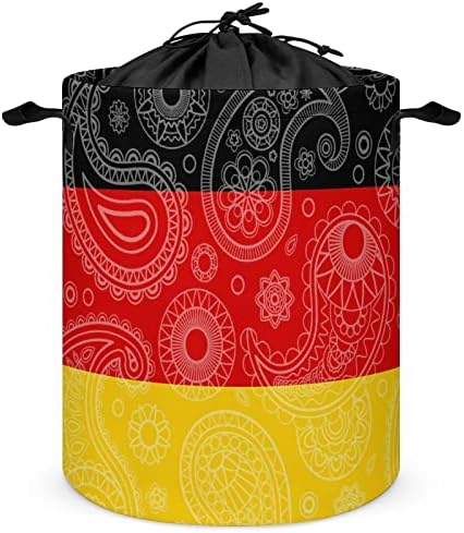 Németország Paisley Zászló Kosárban a vákuumzáras Szennyesben Tároló, táska, Otthon, Utazás