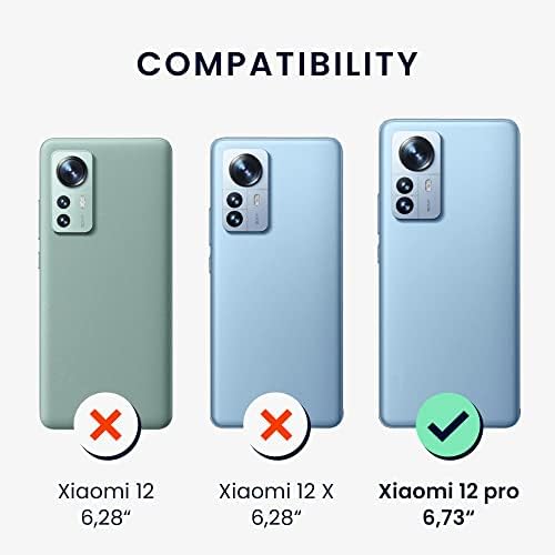 kwmobile Esetben Kompatibilis a Xiaomi 12 Pro - Ügyben Puha, Matt TPU a Kamera Védelem - Bordeaux-i Ibolya
