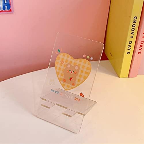 Új, Fából Készült Mini Állvány Univerzális Mobil Telefon Készenléti Kreatív Aranyos Mini Tablet Tartó Kis Állványon 5 Szerelem Rózsaszín Nyúl