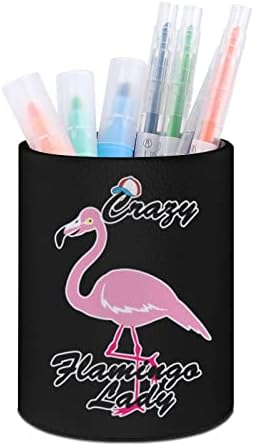 Őrült Flamingo Hölgy Nyomtatott tolltartó, Ceruza Kupa Asztal Szervező Smink Kefe tartó Kupa Haza Osztályteremben Iroda