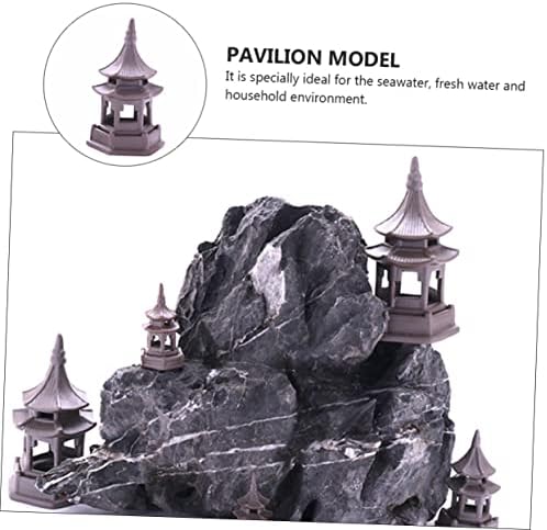 PATKAW Pagoda 1db Garnéla, Növény Dekoráció Homok Tálca Miniatúrák, Dísztárgyakat, Miniatűr Japán Zen-Kert, Dekoráció, Akvárium Dekoráció