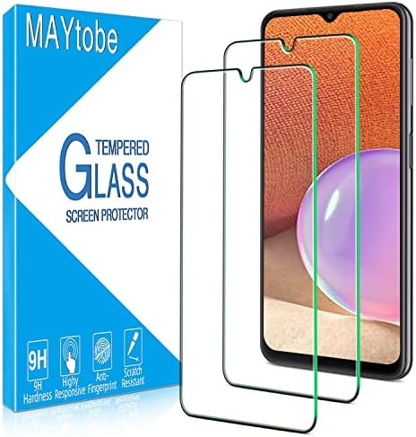 MAYtobe [2 Csomag] képernyővédő fólia Samsung Galaxy A32 5G Edzett Üveg, Anti Karcolás, Buborék Ingyenes, az Ügy Barátságos