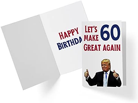 Legyen 60 Nagy Újra – Donald Trump – Szarkazmus 60 Születésnapi Kártyákat, a Férfiak, Nők, Családtagok, Barátok, Stb. – Donald Trump