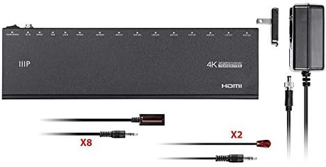 Monoprice Feketerigó 4K 1X16 HDMI Splitter - a 3D-s Támogatás, Ultra HD-4K (3840 x 2160 30Hz) (Kompatibilis a PS4/5 Xbox Apple