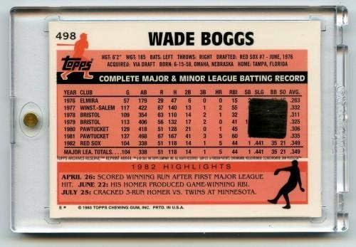 Wade Boggs 2001 Topps Archives Tartalék ARR44 Játék Használt Bat - MLB Meccset Használt Denevérek