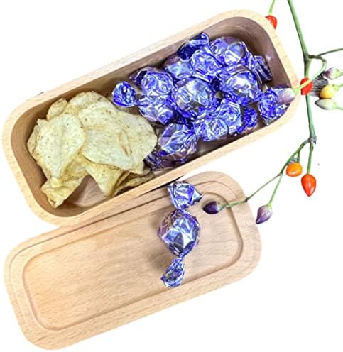 IZ JAPÁN Fa Japán Bento Box Felnőtt Ebéd a Snack Szendvicsek Ajándék Munka Piknik Egyszerű, Modern, Hagyományos, egyrétegű Bükk Fa W7.8xD3.5xH2.2