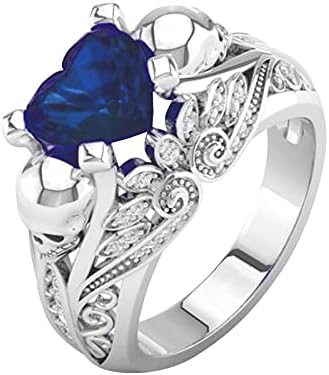 2023 Új Női Gyűrű Színes Cirkon Esküvői Ékszerek Gyűrűk Mérete Alufelni 610 Ajándék Ujja Tele Pecsétgyűrű (Piros, 8)