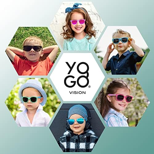 Yogo Látás Kisgyermek Napszemüveg Polarizált Kis Gyerek Napszemüveg, a Lányok, a Fiúk Életkor 2-6 (Multi Pack)