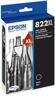 EPSON T822 DURABrite Ultra Tinta Normál Kapacitású Fekete-Színes Patron Combo Pack (T822120-BCS) & T822 DURABrite Ultra Tinta Nagy