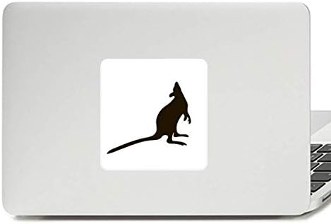 Fekete Kenguru Állat Ábrázolása Matrica Vinil Pastor Laptop Matrica PC Dekoráció