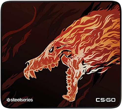 SteelSeries QcK+ Korlátozott - Gaming Mouse Pad - 450 x 400mm x 3mm - Nem-Fray Varrás - Gumi Alap - CS:GO-Howl
