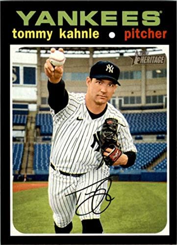 2020 Topps Örökség Magas Száma 537 Tommy Kahnle New York Yankees MLB Baseball Kártya NM-MT