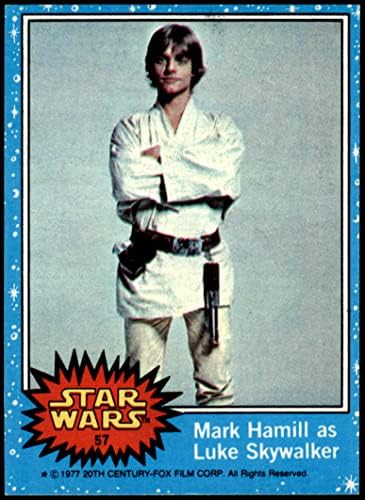 1977 Topps 57 Mark Hamill, mint Luke Skywalker (Kártya) NM