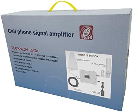 POWERDOF Telefon Emlékeztető AT&T, Verizon Mobil Átjátszó mobiltelefon Jel Erősítő Kompatibilis 4G & 5G Készülékek Magas Antennával FCC