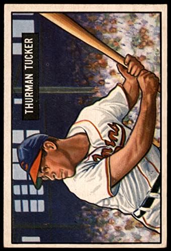 1951 Bowman 222 Thurman Tucker Cleveland indians (Baseball Kártya) EX Indiánok