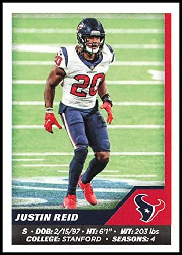 2021 Panini Matrica 181 Justin Reid Houston Texans NFL Labdarúgó-Mini Matrica Trading Card