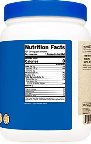 Nutricost Szerves Kelkáposzta Por 1LB - Természetes, Nem-GMO -, Glutén-Mentes, Hiteles USDA Bio Kelkáposzta