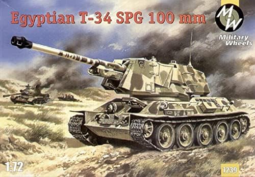 Katonai Kerekek 7239 - 1/72 önjáró 100mm Fegyvert Alapú T-34-es Tank (Egyiptom)