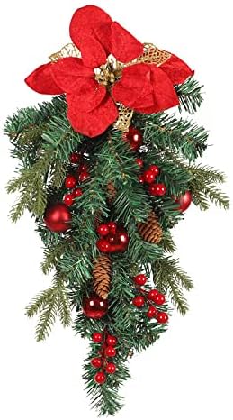 Karácsonyi Dekoráció Fejjel Lefelé Fa Új Karácsonyi Virág Karácsonyi Labdát fenyőtoboz PE Ajtón Lógó Karácsonyi Díszek PE Vegyes Karácsonyi