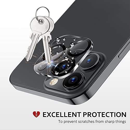 iCarez Edzett Üveg Kamera Lencséjét Védő, Edzett Üveg kijelző Védő fólia iPhone 14 Pro