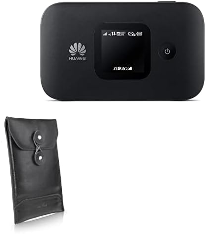 BoxWave Esetben a Huawei E5577Cs-321 Mobible WiFi Hotspot (a bíróság által BoxWave) - Nero Bőr Borítékot, Bőr Pénztárca Stílus