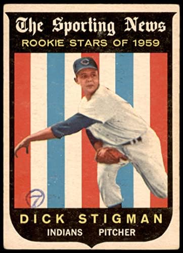 1959 Topps 142 Dick Stigman Cleveland indians (Baseball Kártya) FAIR Indiánok