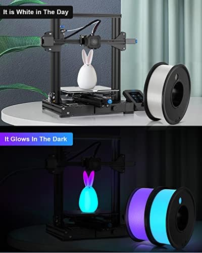 Haosegd 3D-s Nyomtató Végtelen PLA Világít A Sötétben 1.75 mm-es 3-D-s Nyomtatási Anyagok 3 Színben Csomag Nyomtatás Filiment